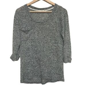 𝅺ANTHROPOLOGIE Mine half sleeve loose knit front pocket shirt M